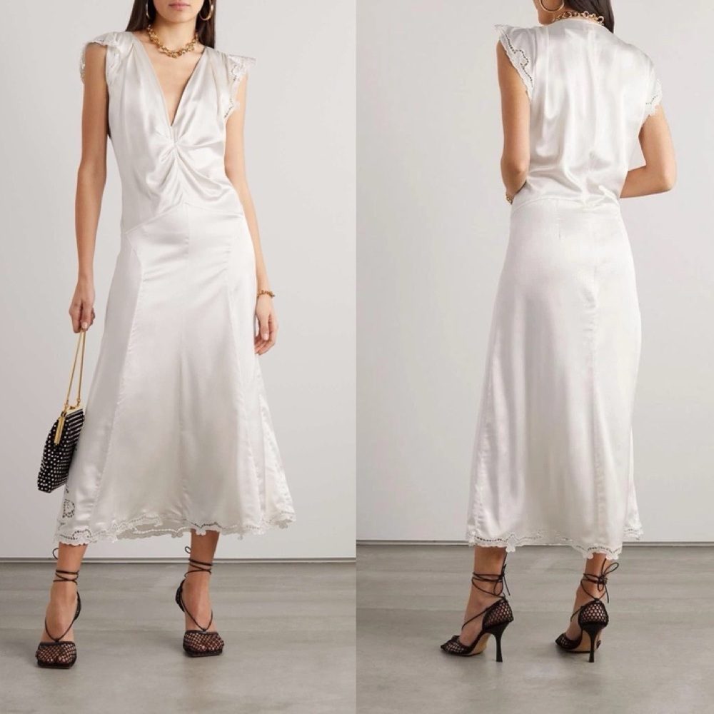 NEW Isabel Marant Jordina Robe Dress Slip Ethereal French Chic Romantic Cocktail
